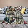 thumbnail image 2 of Shiartex  Cute Mushroom Blanket Colorful Wild Plants and Fungus Design Throw Blankets Gifts for Kids Adults Lightweight Soft  Cozy for Sofa Couch Bed Chair Room Birthday Decor White, 2 of 6