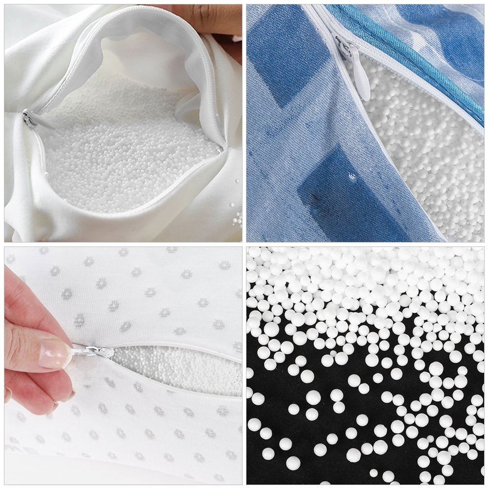 IBASETOY 1Pack Foam Particle Filling White Bean Bag Beads Soft Stuffing for Sofa Pillows and U Shaped Pillows