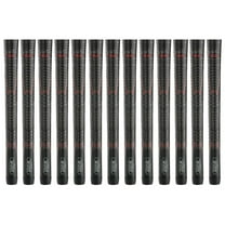 Winn Dri Tac Standard 2.0 Golf Grip -Bundle of 07 Standard Size Golf Grips 52DT-JBK STANDARD SIZE, Jet Black with Red design