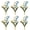 Blue, variant on Lynono Co.,Ltd 6 Piece Metal Napkin Rings Easy to Clean Dishwasher Safe Delicate Serviette Buckles for Everyday Use and Celebration