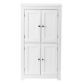 thumbnail image 5 of Ktaxon Bathroom Floor Storage Cabinet, Freestanding Cabinet with 4 Doors, Adjustable Shelves, White, 5 of 18