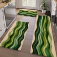 thumbnail image 6 of Door Mat, Halloween Welcome Door Mat, Kitchen Flannel Mat, Home Decor for Front Door, Kitchen, Bathroom, Green Wavy Lines, Great Halloween Gift for Family and Friends, 6 of 13
