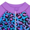 thumbnail image 6 of ASFGIMUJ Toddler Swimsuit Girl 1Pcs Long Sleeve Girls Bathing Upf 50+ Rash Guard Suits Swimsuts Zip Baby Girl Bathing Suit,Size 7-8Y, 6 of 9