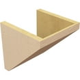 thumbnail image 5 of 10"W x 10"D x 10"H Wide Concord Rough Cedar Woodgrain TimberThane Corbel, Primed Tan, 5 of 6