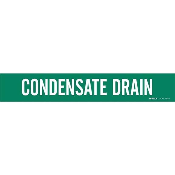 Brady 262-90207 7063-1 Style Pipe Marker, B946 Vinyl - White & Green