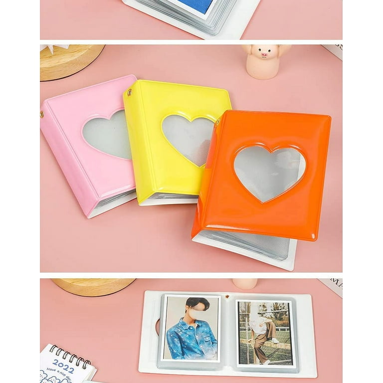 2pcs Kawaii Flash Love Heart Photocard Stickers Kpop Decorative