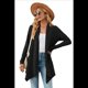 thumbnail image 1 of Cárdigan Informal Elegante de Larga con Abertura Frontal para Mujer, Color Negro, Talla XXL, 1 of 6