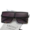thumbnail image 1 of GRFISIA Square Oversized Sunglasses for Women Men Flat Top Fashion Shades (black leopard/gradition gray, 2.56) GRFISIA GRFISIA, 1 of 2