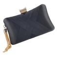 thumbnail image 3 of Evening Bag for Women Rhinestone Clutch Bag Portable Pocket Handbag Shoulder Bag Black, 3 of 8