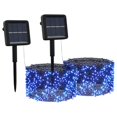 thumbnail image 1 of Guirnalda de luces solares VidaXL, cadena LED azul, 2 unidades, para interiores y exteriores, 1 of 8