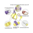 thumbnail image 3 of Skksst Pet Collar Cat Dog Puppy Contrast Color Ajustable Step-in Harness Leash, 3 of 4
