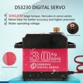 thumbnail image 4 of 2X Servo digital impermeable de 30 kg con kits de brazo 25T para piezas de modelo de coche RC, 4 of 4