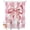 Pink White Beige, variant on Split Shower Curtain for Transfer Bench, Pink Floral Print Fabric Shower Curtains for Bathroom, Checkered Bow Rose Flower Gingham Tub Sliding Transfer Bench Waterproof Bath Curtains 72"x84"