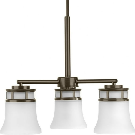 P4612-20-Progress Lighting-Cascadia - Chandeliers Light - 3 Light in Coastal style - 21 Inches wide by 16.75 Inches high-Antique Bronze Finish