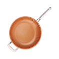 thumbnail image 2 of Copper Frying Pan Skillet With Ceramic Coating Oven Dishwasher Induction Skillet For All Stoves Brass, 2 of 7