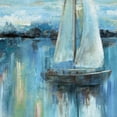 thumbnail image 3 of Masterpiece Art Gallery A Boat's Evening on the Bay Square by Nan Canvas Art Print 30" x 30", 3 of 4
