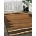 thumbnail image 3 of Ahgly Company Machine Washable Indoor Rectangle Contemporary Red Brown Area Rugs, 8' x 10', 3 of 7