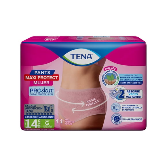 Ropa Interior desechable Tena Mujer Talla Grande 14pzas