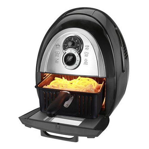 Kalorik Airfryer with Dual Layer Rack 3.2 Qt - Black *Refurbished*