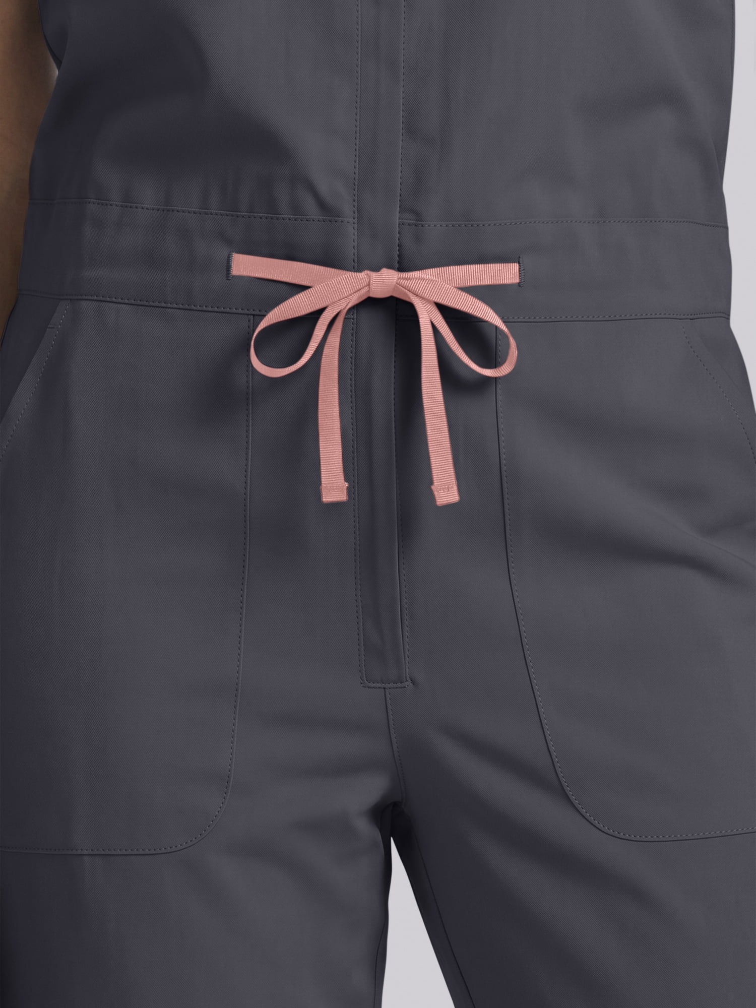 Scrubstar Ultimate Women’s Antimicrobial Drawstring Straight Leg Scrub Jumpsuit, Sizes XS–2XL