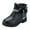 Black, variant on Akiihool Girls Boots Baby Boys Girls Unisex Walking Shoes Soft Sole Warm Ankle Booties for First-Walkers (Purple,2.5)