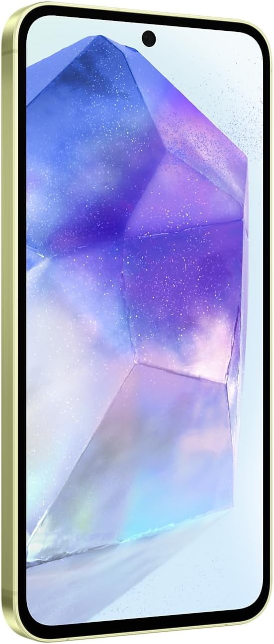 Samsung Galaxy A55 5G (128GB + 8GB) (for Tmobile Mint Tello & Global) GSM Unlocked (No CDMA) 6.6" 120Hz 50MP (International Model) (Lemon)