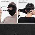 thumbnail image 3 of Winter Polar Fleece Warm Mask Complete Ski Mask Breathable Windproof Warm Women Men Motorcycle Riding Masks, 3 of 6