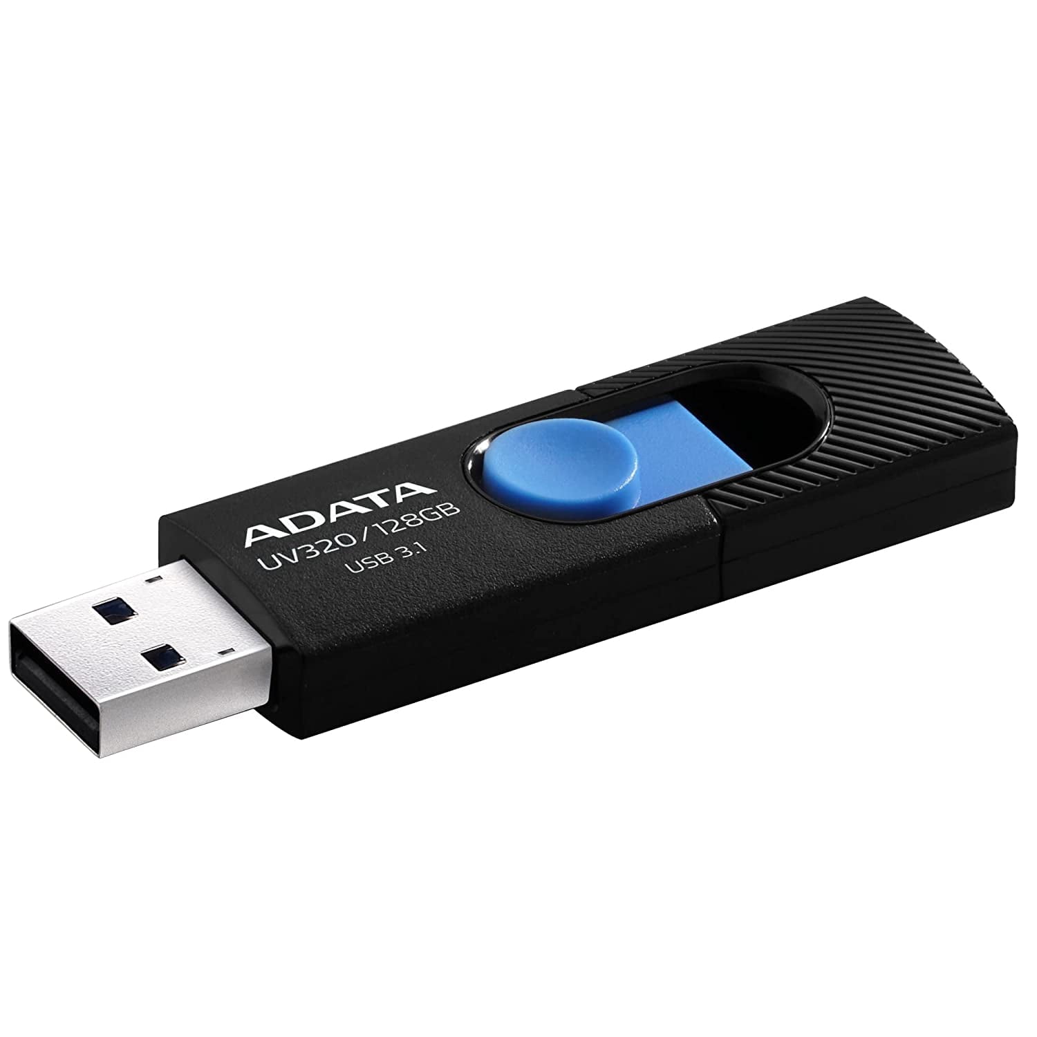 ADATA UV320 USB 3.1 32 GB Quick Slide Capless Flash Drive Black (AUV320