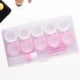thumbnail image 3 of 5 pares de estuches de Contenedor Caps Caja de presentación portátil Sin Lentes de Soporte para gafas para , Blanco Macarena  Estuche para lentes de contacto, 3 of 8