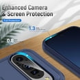 thumbnail image 4 of KOMI Phone Case Compatible with Google Pixel 9/9 Pro 5G Tempered Glass Screen Protector Cover and Slim Thin Hybrid Full Body Protective Mobile Cell Accessories Pixel9 9Pro Nine Women Men Blue, 4 of 5
