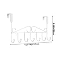 thumbnail image 3 of Xihbxyly Perchero para Puerta, Versátil, de Acero Resistente, Ahorra Espacio, Duradero para Baño o Dormitorio, Fácil de Instalar, 41,7 X 22,2 X 5 Cm., 3 of 6