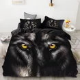 thumbnail image 1 of 3PCS Wolf Tiger Lion Animal Pattern Bedding Sets Home Bedclothes Super King Cover Pillowcase Comforter Polyester Bedding Set, 1 of 6