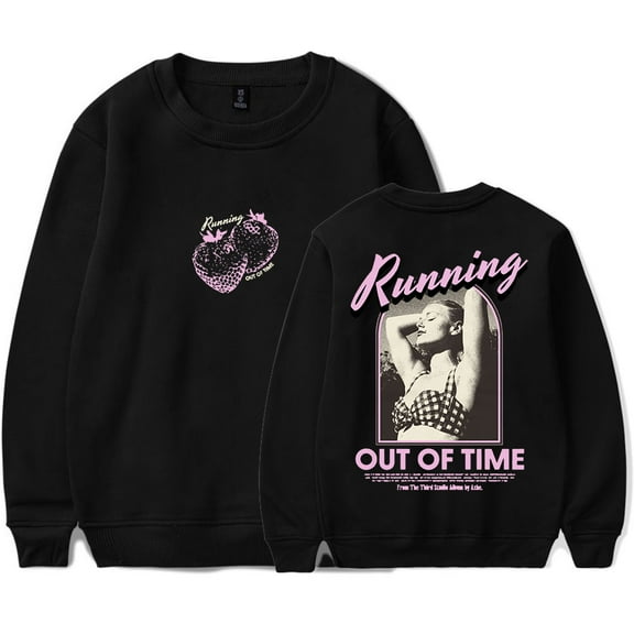 Ashe Running Out Of Time Logo Merch Long Sleeve T-Shirts Cosplay Women Men Fashion Crewneck Sweatshirts