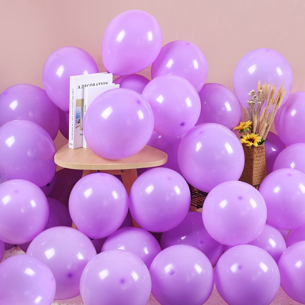 TONIFUL 100Pcs Lavender Balloons, 10 inch Large Pastel Purple Balloon