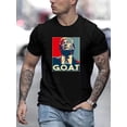 thumbnail image 1 of Stylish Donald Graphic Tee for Men Casual Crew Neck Short Sleeve T-Shirt Breathable Polyester Machine Washable TOP, 1 of 6