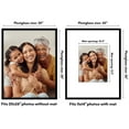 thumbnail image 6 of Americanflat 20x26 Picture Frame with Polished Plexiglass with 11x14 Mat Display Photo Streamline - Black, 6 of 8