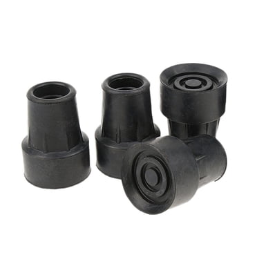 4 Pcs Patins de Béquille en Caoutchouc, Embout de Ferrule Robuste pour Aîné Ou Personne Handicapée - 19 mm