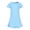 Light Blue, variant on CPNG Girls Soft Knit Dress Round Neck Short Sleeve A Line Ruffled Dress Summer Casual Dress Homewear Dress Sleepwear Dress(Orange,9-10 Years)