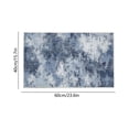 thumbnail image 3 of Blue Blue Low Pile Tie Dye Bathroom Rug Non Slip Absorbent Bath Mat Fade Resistant For Entryway Machine Washable, 3 of 6