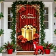 thumbnail image 4 of Cortina Navideña para Puerta con Diseño de Papá Noel, 89 X 183 Cm (35 X 72 Pulgadas), Ideal para Decoración de Paredes y Fiestas. Tela de Poliéster Resistente. Fácil Instalación. Apta para Puertas Es, 4 of 6