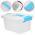 thumbnail image 4 of Laundry Pod Container Dryer Sheet Holder Dispenser Semi-Transparent Plastic Storage Box With Handle Laundry Room Organization Laundry Accessories For 100 Laundry Pod, 4 of 7