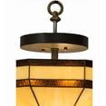 thumbnail image 2 of Meyda Tiffany 182677 Topridge 3 Light 14" Wide Semi-Flush Ceiling Fixture - Bronze, 2 of 7