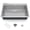 Single Bowl, With Ledge, variant on 33x22 Inch Drop-in Kitchen Sink, Single Bowl with Drainboard Design, 16 Gauge 304 Stainless Steel Construction, 10 Inch Deep, Includes Bottom Grid and Drain Assembly
