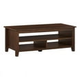 thumbnail image 1 of 48" Grooved Panel Sided Wood Coffee Table - Dark Walnut, 1 of 5