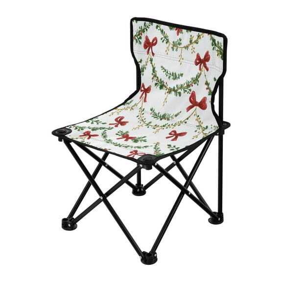 Folding Chair（Maximum weight capacity 220lb）Camping Chair For Camping Picnicking Outdoor Beach and Travel Christmas Decorations