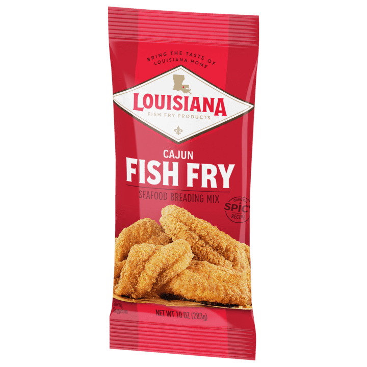 (6 pack) Louisiana Fish Fry Crispy Cajun Fish Fry Seasoned Coating Mix, 10 oz Bag