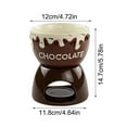 thumbnail image 3 of hulanddfd Ceramic Chocolate Fondue Pots, 5.78" Ceramic Fondue Mug with Strawsberries-Themed Patterns Small Fondue Pots Mugs for Party Birthday Wedding and Christmas, 3 of 6