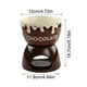 thumbnail image 3 of Juego de fondue de queso de cerámica | Horno para fundir chocolate y helado | Olla multifuncional para postres y estofados | Cerámica duradera | Ideal para amantes del chocolate y reuniones, 3 of 6