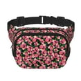 thumbnail image 1 of Fotbe Trendy Floral Cangurera Cuadrada con Estampado de Doble Capa, Bolsa de Cintura Ajustable Mini para Hombres y Mujeres, 1 of 9