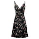 thumbnail image 5 of ICHUANYI Clearance Women Summer V Neck Dress Spaghetti Strap Sleeveless Casual Beach Midi Dress(Black, XL) Ichuanyi Ichuanyi, 5 of 5